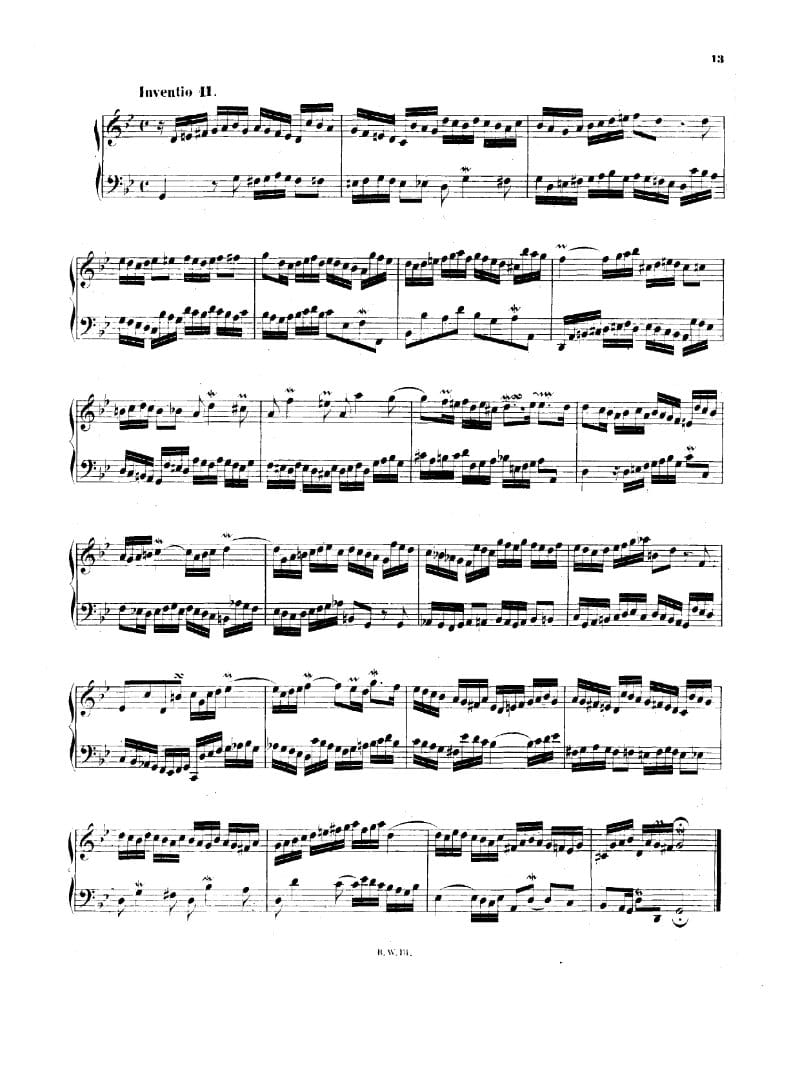 Preview of Invention No. 11 in G minor