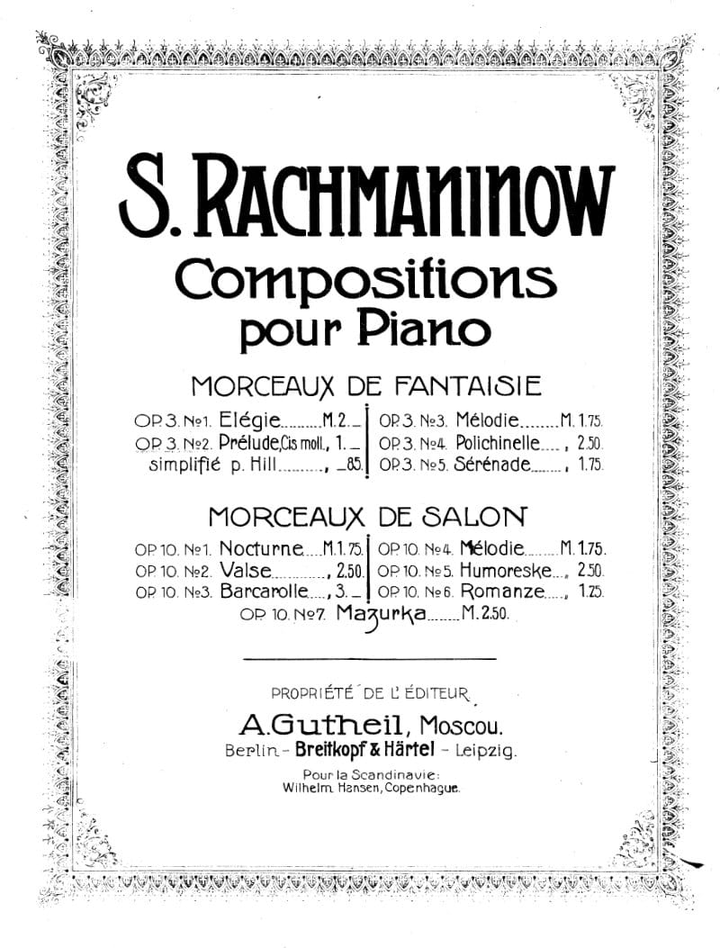 Preview of Prelude in C-sharp Minor