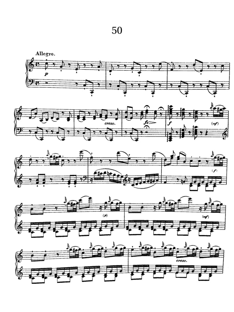 Preview of Keyboard Sonata in C major