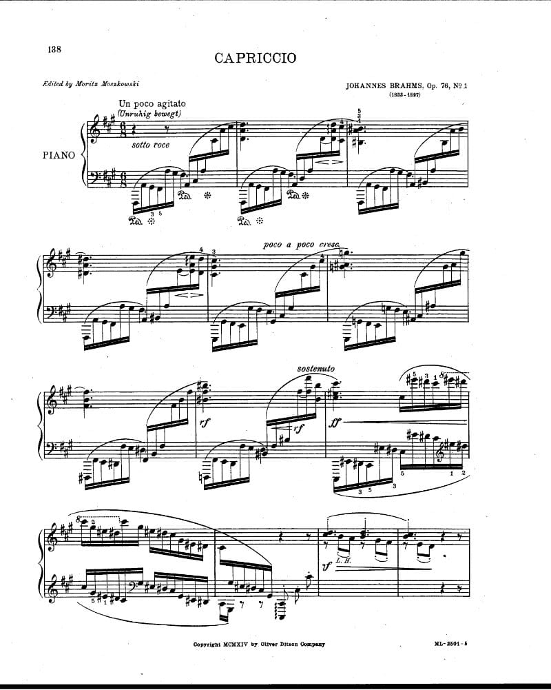 Preview of Capriccio in F-sharp minor