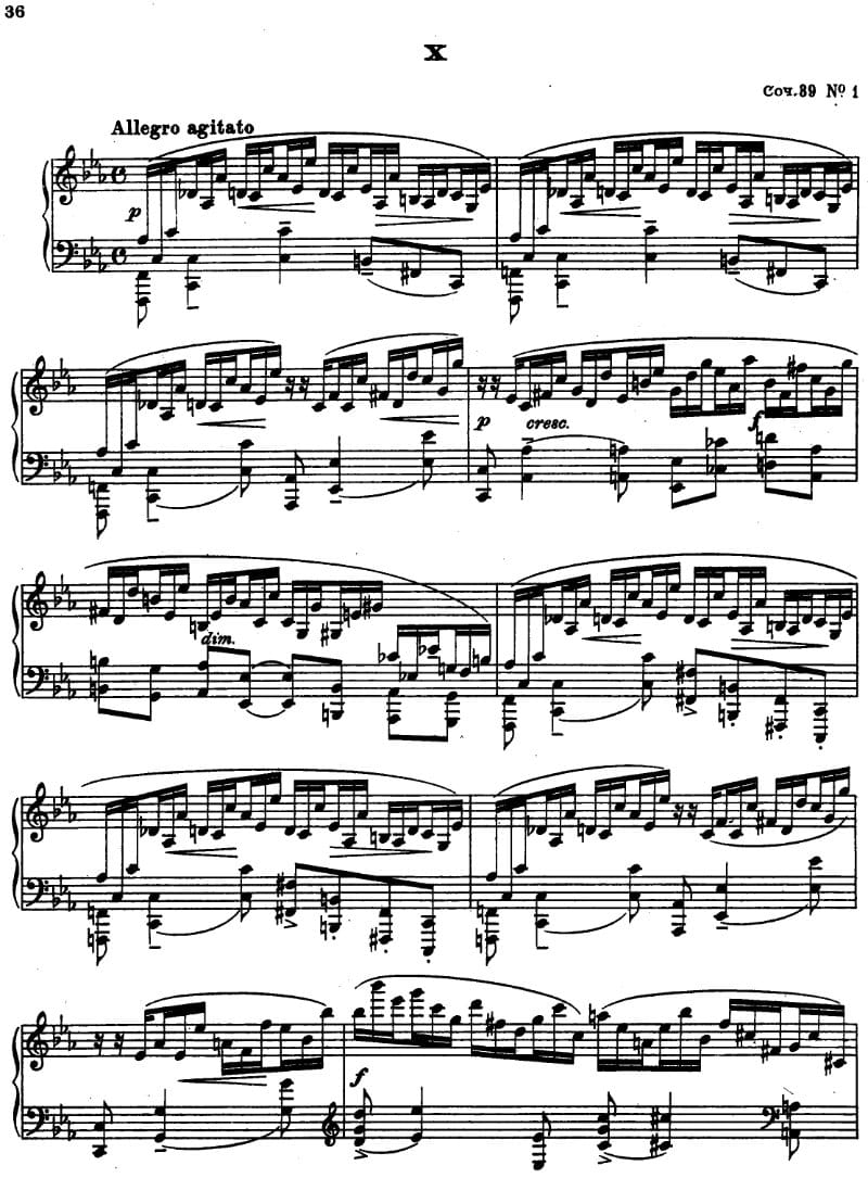 Preview of Etude-Tableau in E-flat Minor
