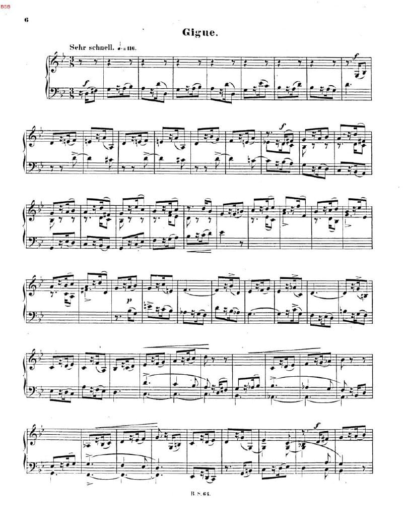 Preview of 4 Klavierstücke, Op. 32: No. 2, Gigue