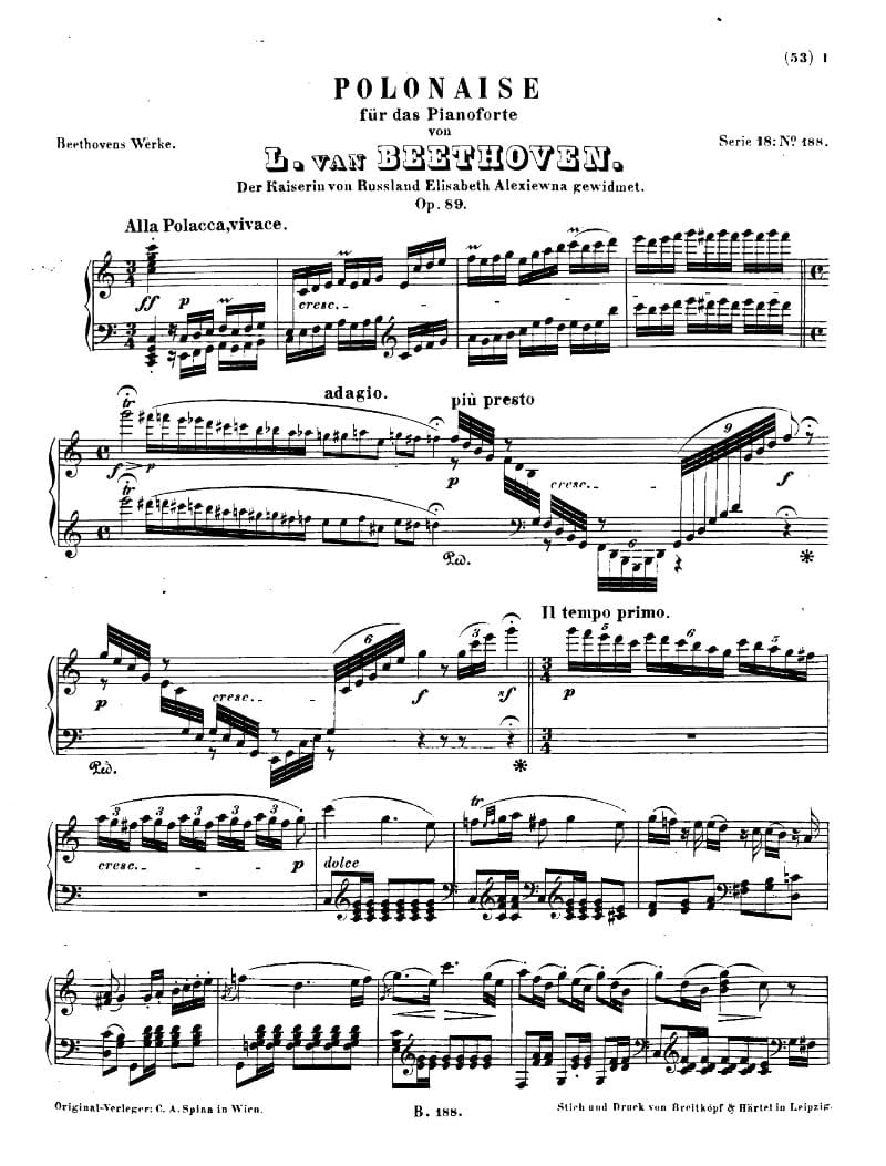Preview of Polonaise in C Major, Op. 89