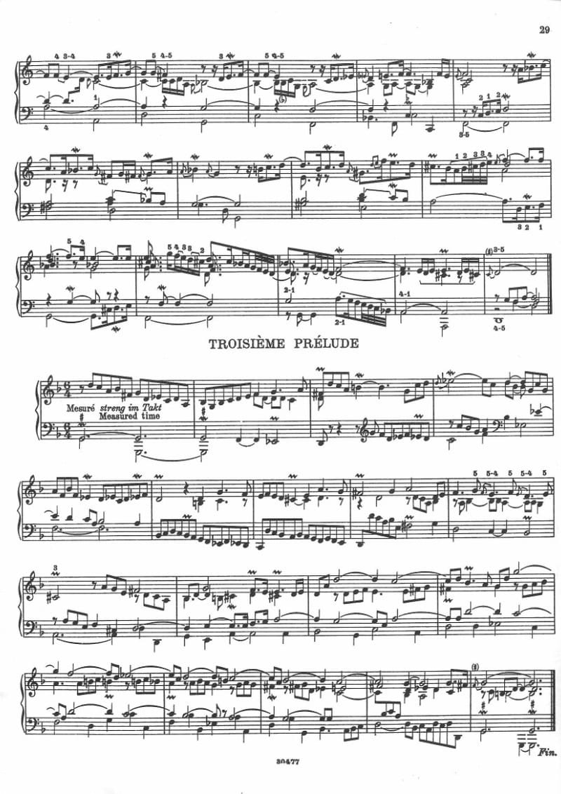 Preview of L'Art de toucher le clavecin: Prelude No. 3 in G Minor