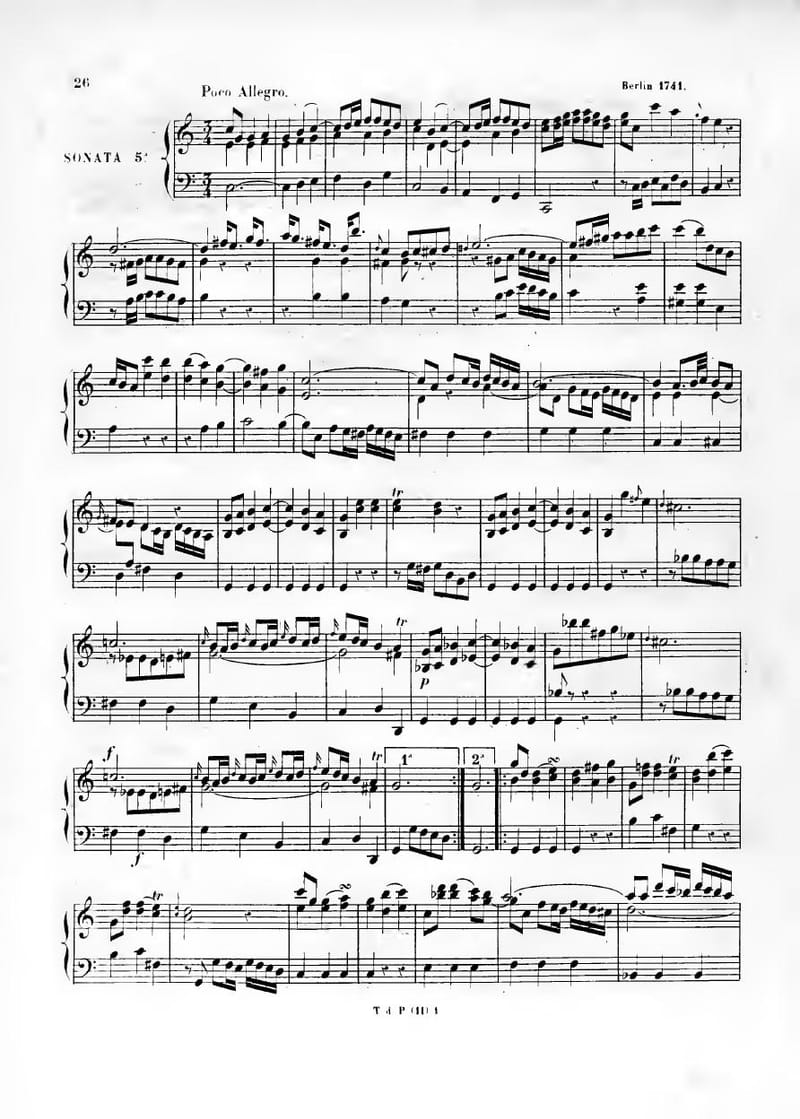 Preview of Prussian Sonata No. 5 in C major