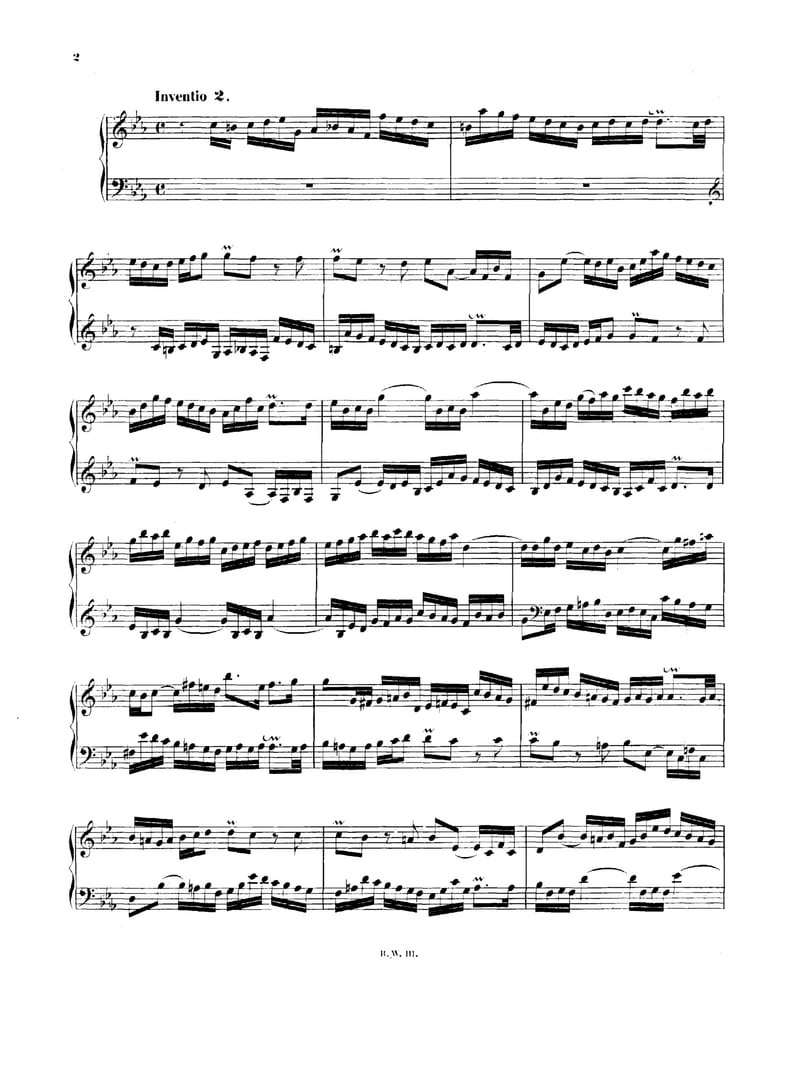 Preview of Invention No. 2 in C Minor