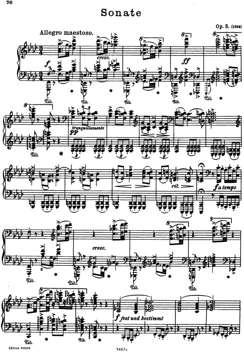 Preview of Piano Sonata No. 3 in F minor