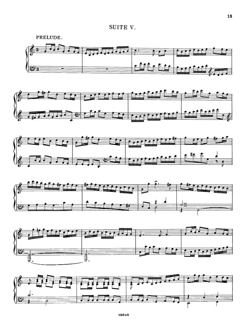 Preview of Suite in C major (1696)