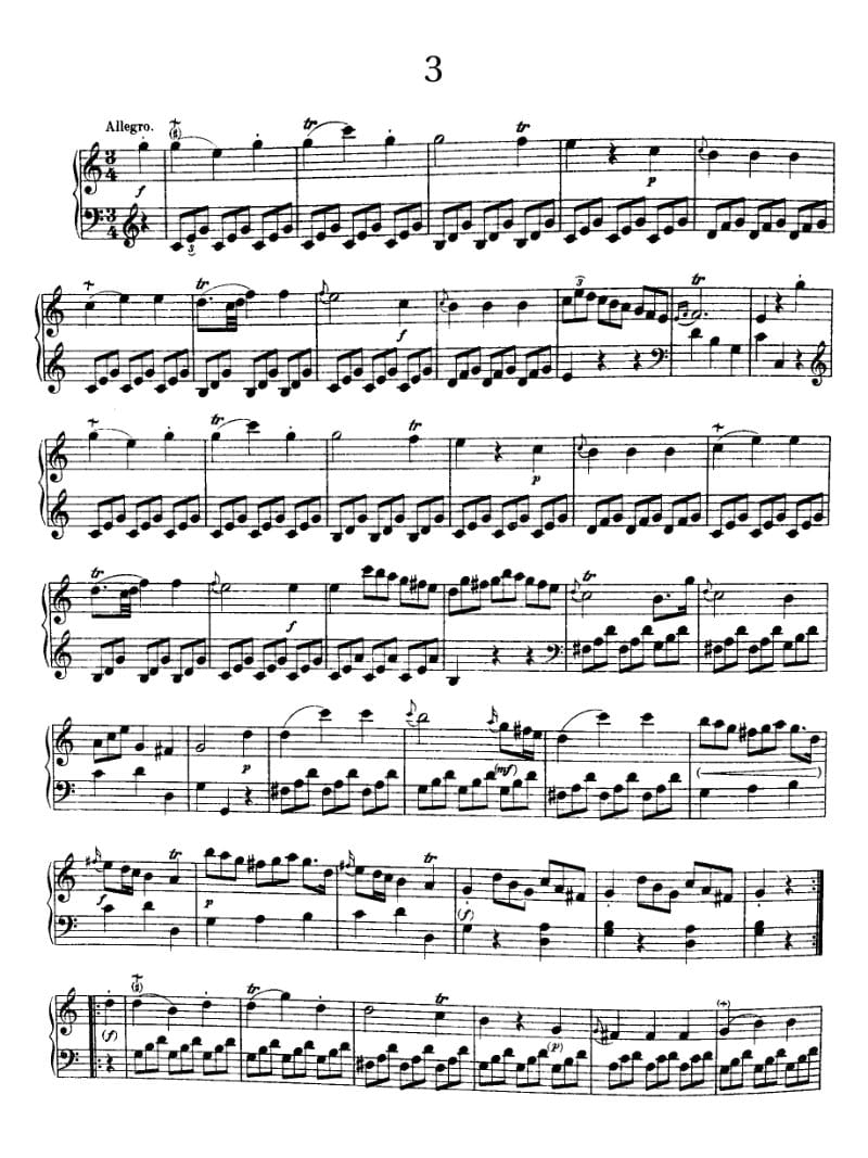Preview of Keyboard Sonata in C major