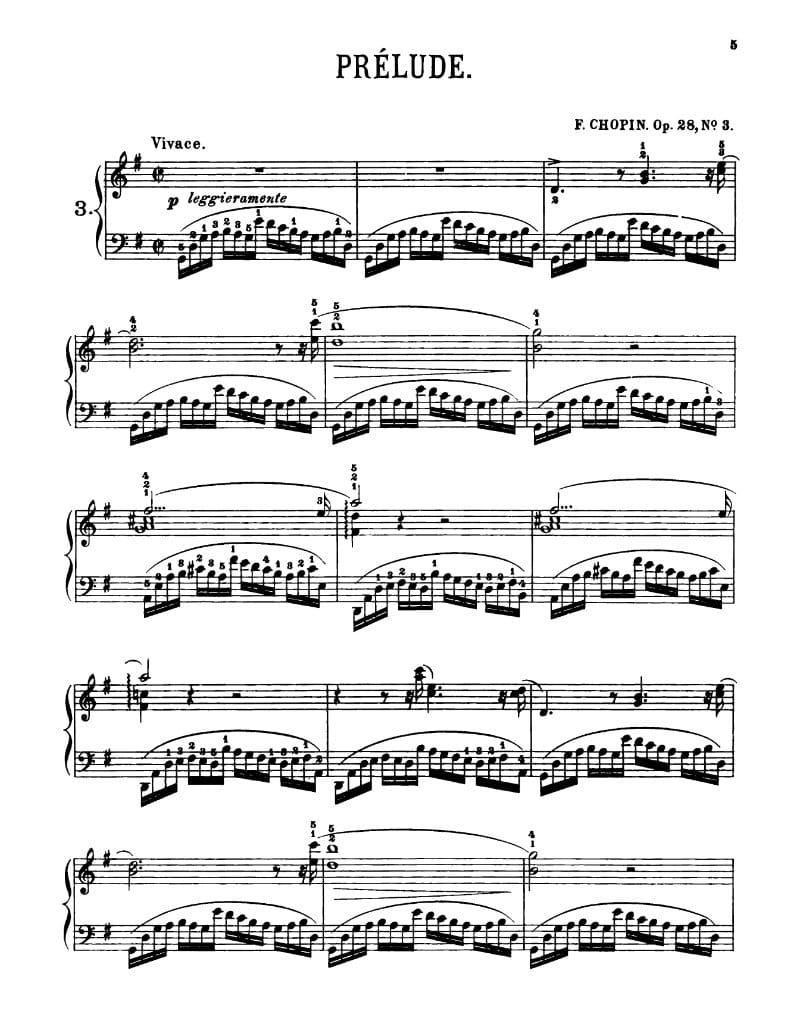 Preview of Prelude in B Minor