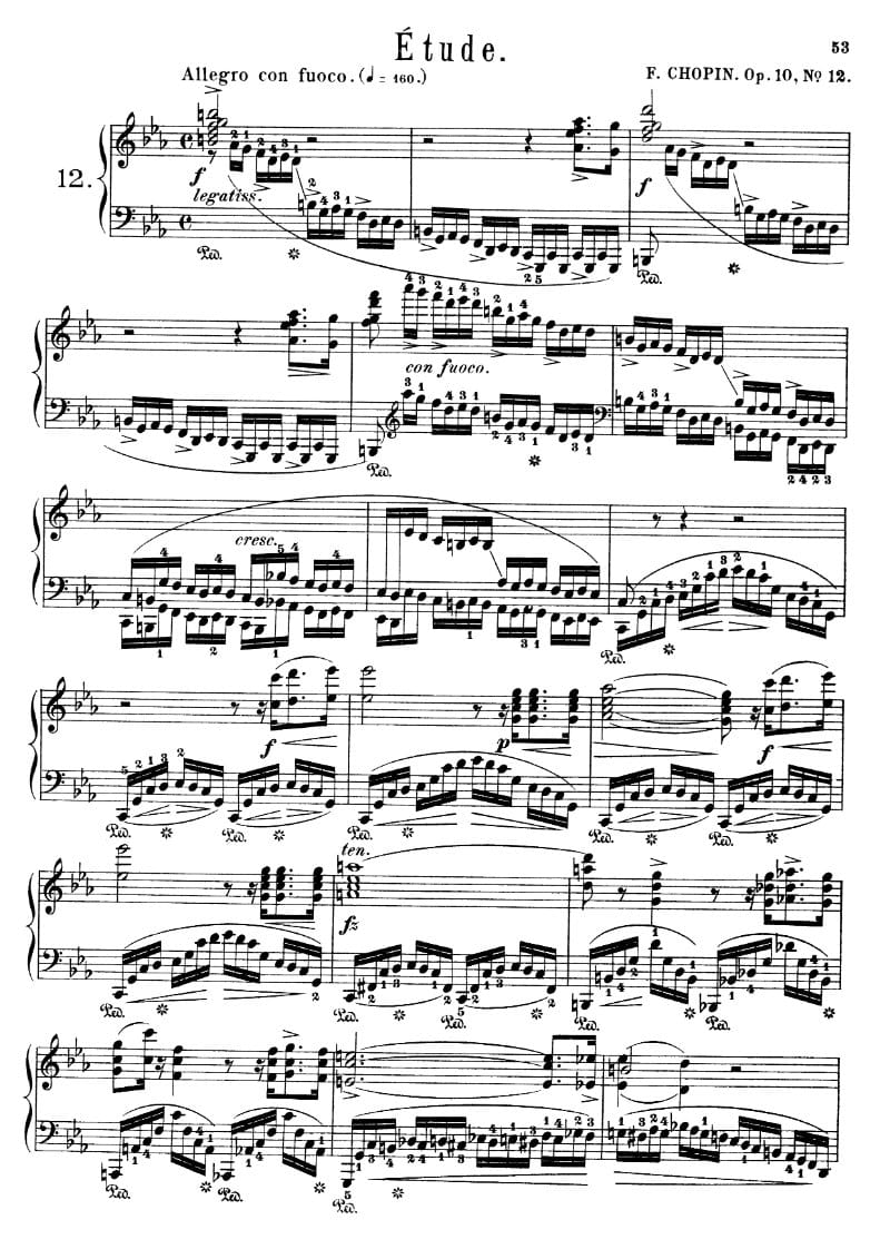 Preview of Etude in C Minor (Revolutionary)