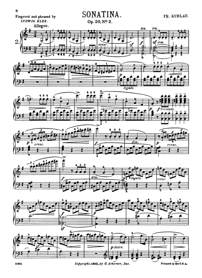 Preview of Sonatina in G Major