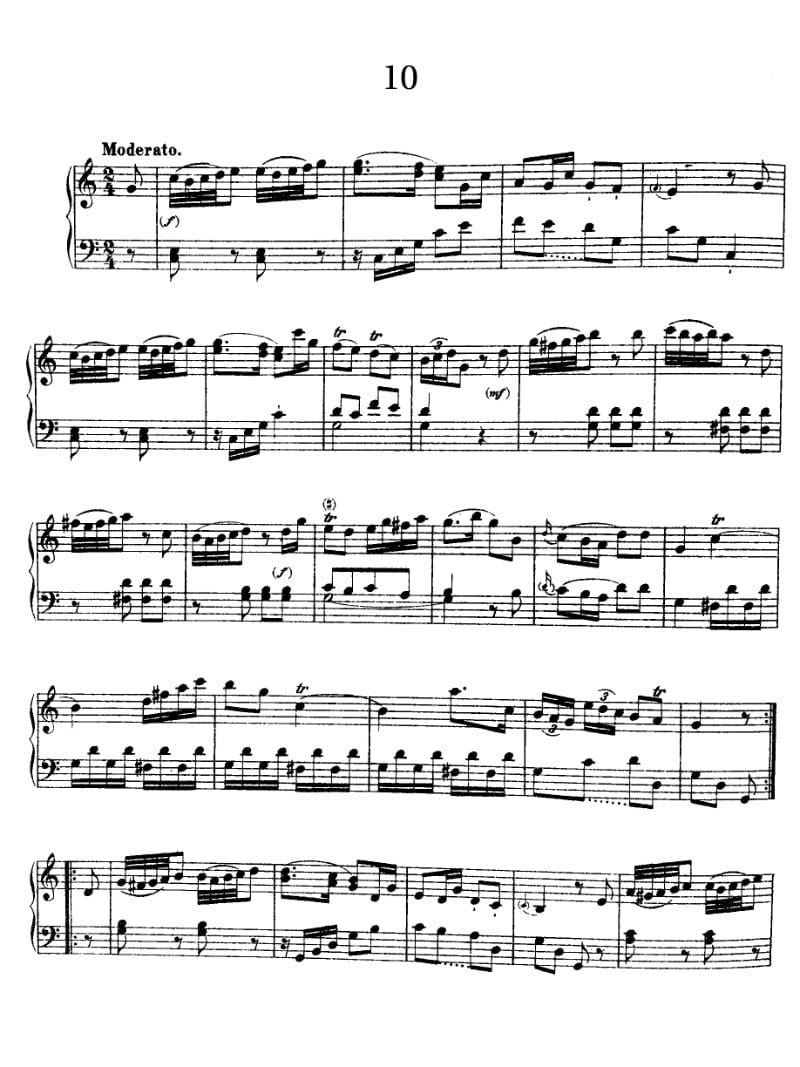 Preview of Keyboard Sonata in C major