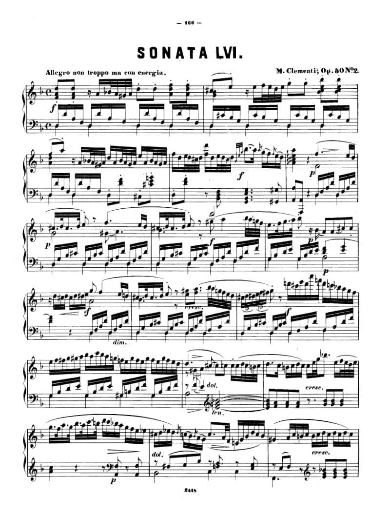 Preview of Piano Sonata in D Minor, Op. 50 No. 2