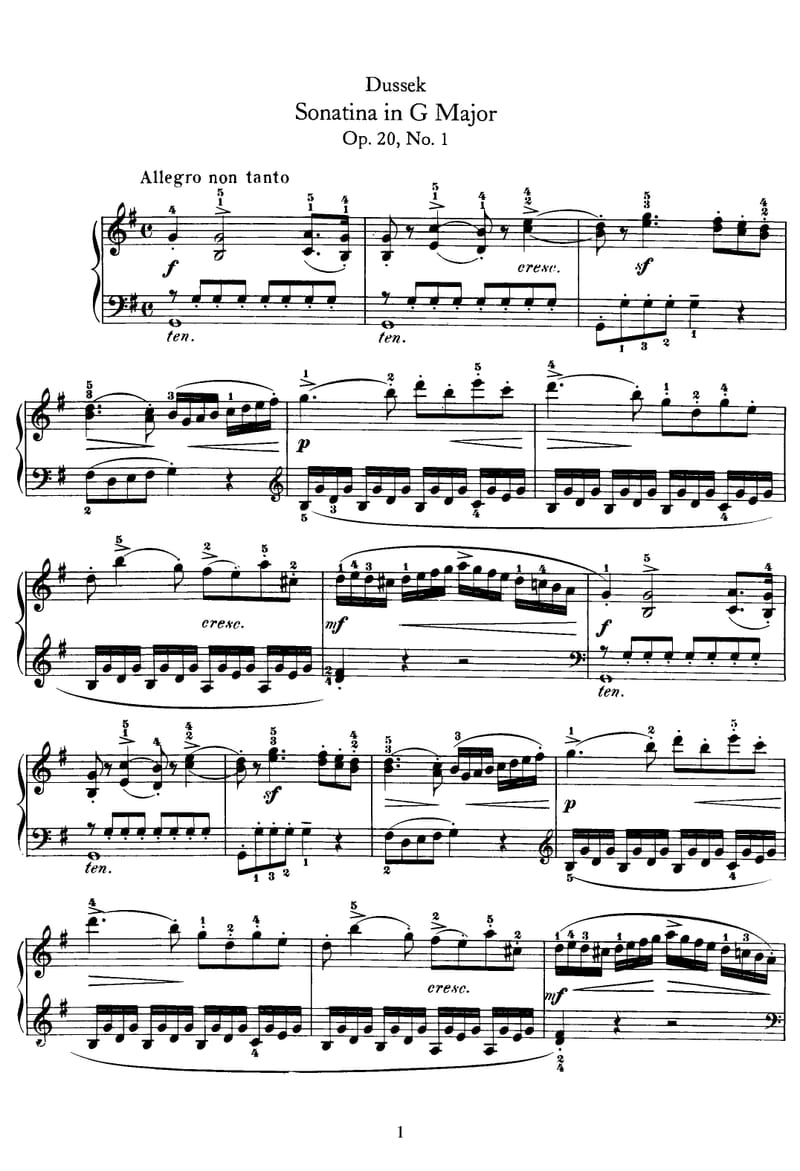 Preview of Sonatina in G Major