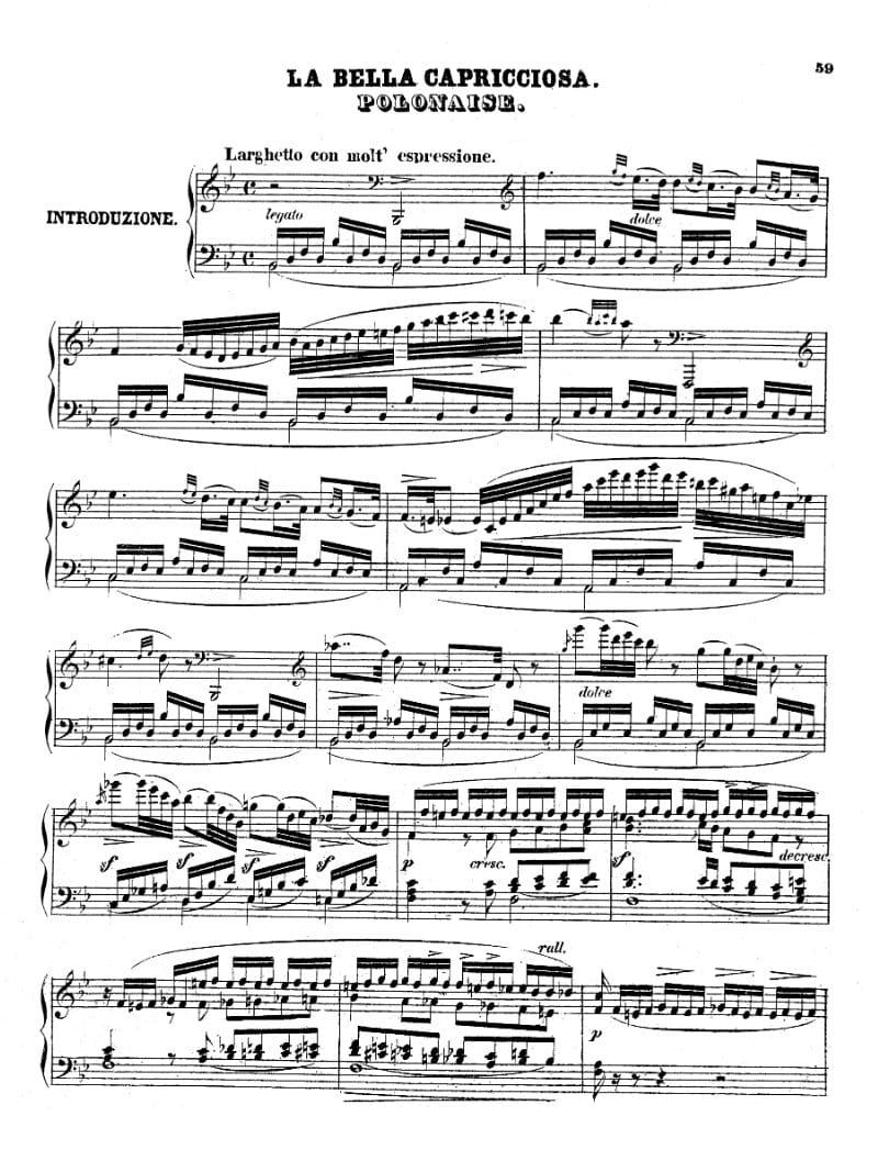 Preview of La bella capricciosa (Polonaise)