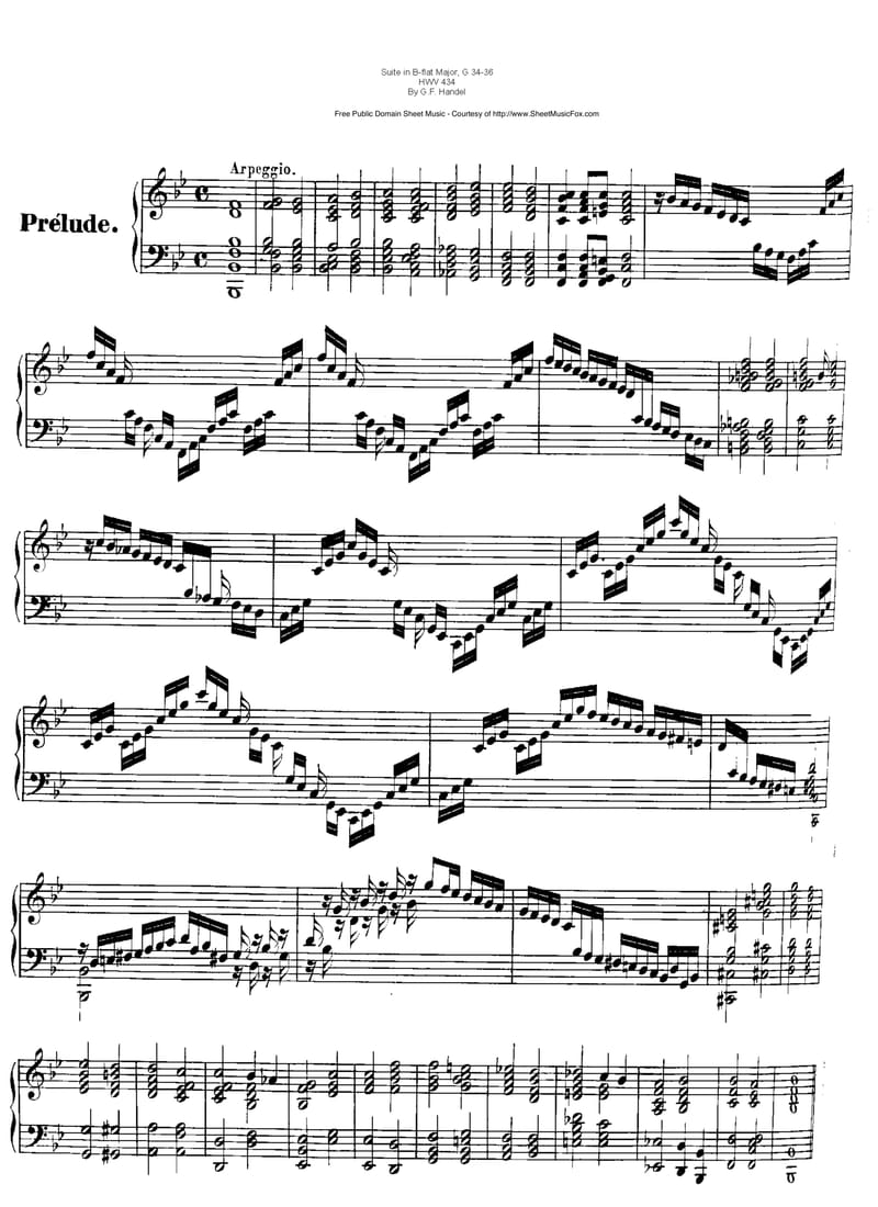 Preview of Air and Variations in B-flat Major