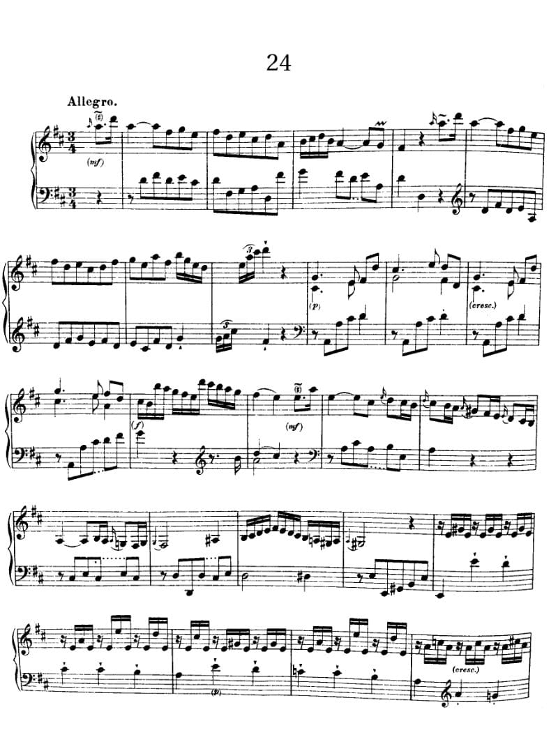 Preview of Keyboard Sonata in D major