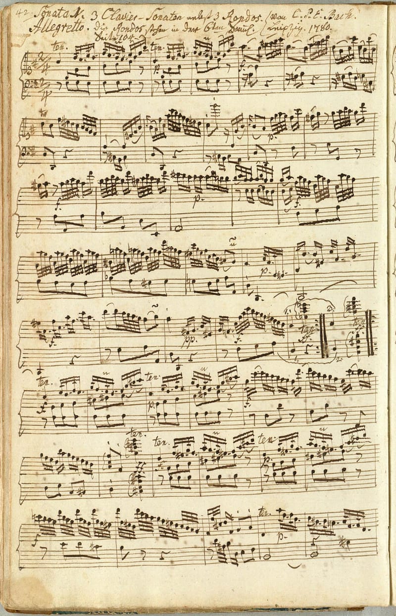 Preview of Keyboard Sonata in G Major, Wq. 56/2