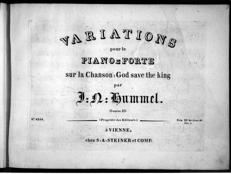 Preview of Variations sur God Save the King