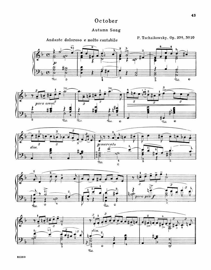 Preview of The Seasons: October (Autumn Song)
