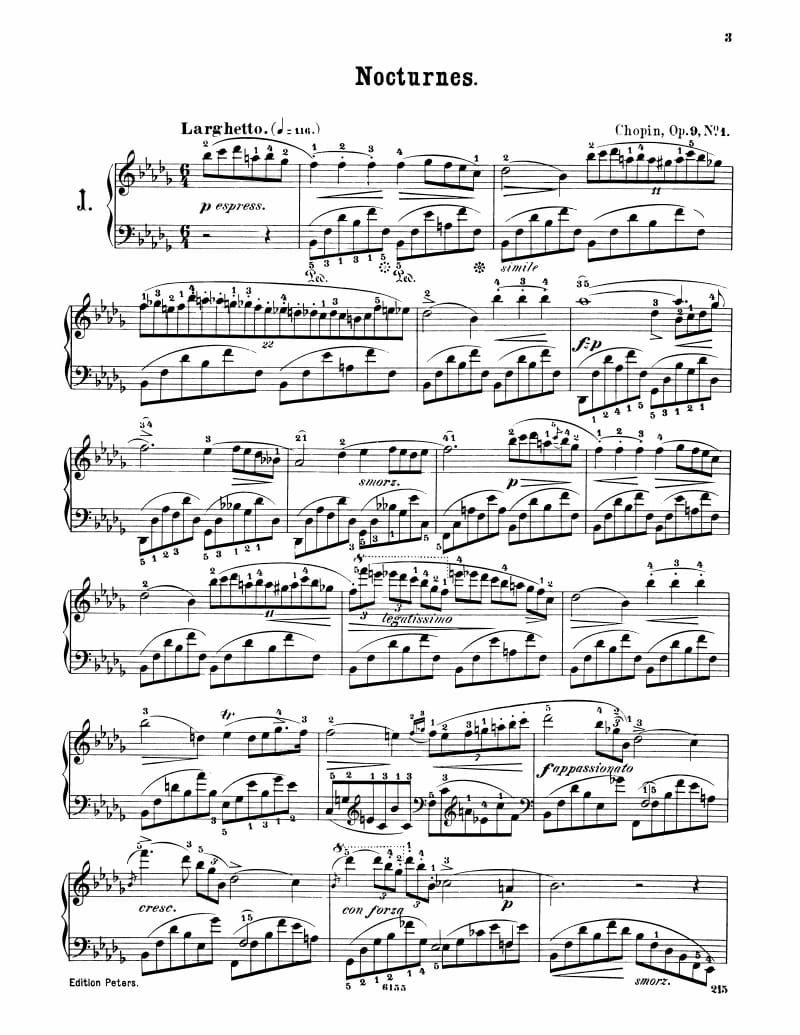 Preview of Nocturne in B-flat Minor