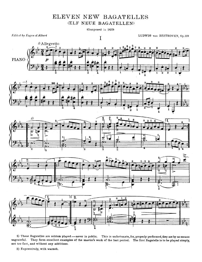 Preview of Eleven Bagatelles