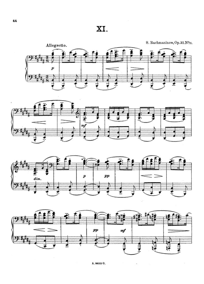 Preview of Prelude in B Major