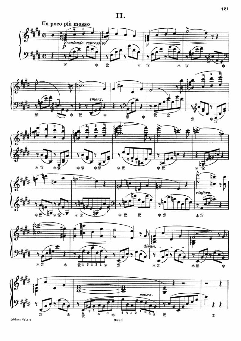 Preview of Consolation No. 2 in E Major