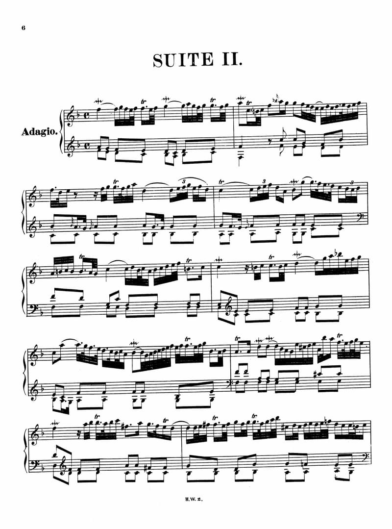 Preview of Keyboard Suite No. 2 in F Major