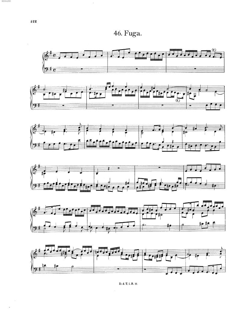 Preview of Fugue in E minor