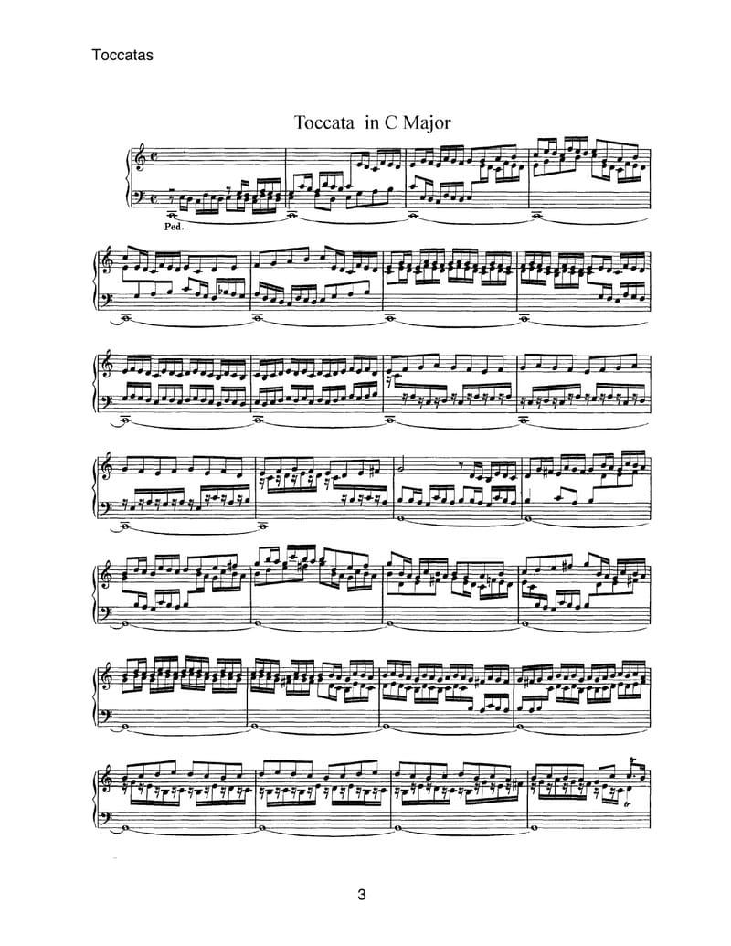 Preview of Toccata in C major, P. 455