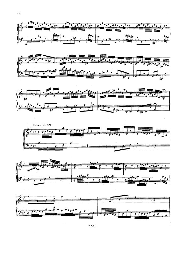 Preview of Invention No. 14 in B-flat major