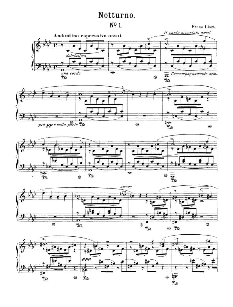 Preview of Liebestraum No. 1 in A-flat Major