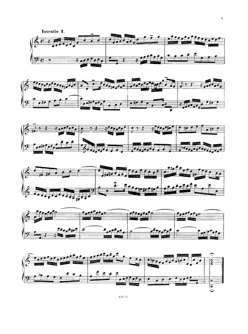 Preview of Invention No. 1 in C Major