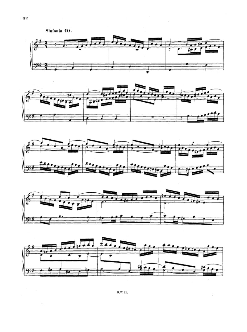 Preview of Sinfonia No. 10 in G Major