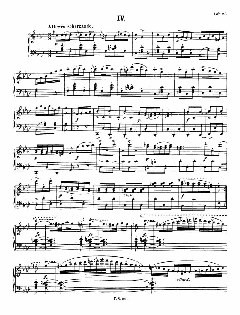 Preview of Impromptu No. 4 in F Minor, Op. 142