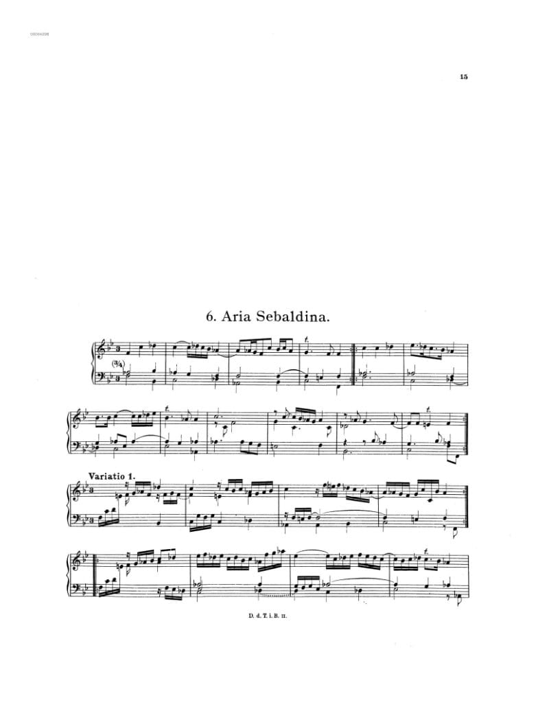 Preview of Aria and 8 Variations in F minor