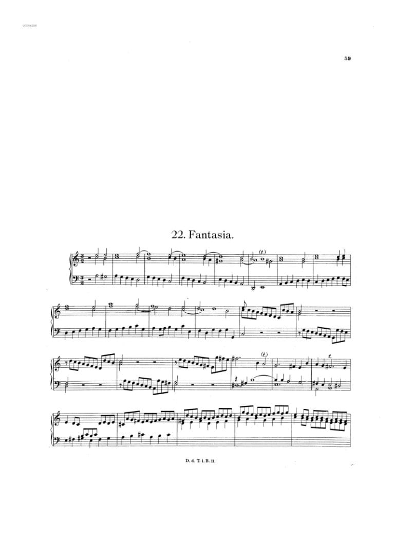 Preview of Fantasia in A minor