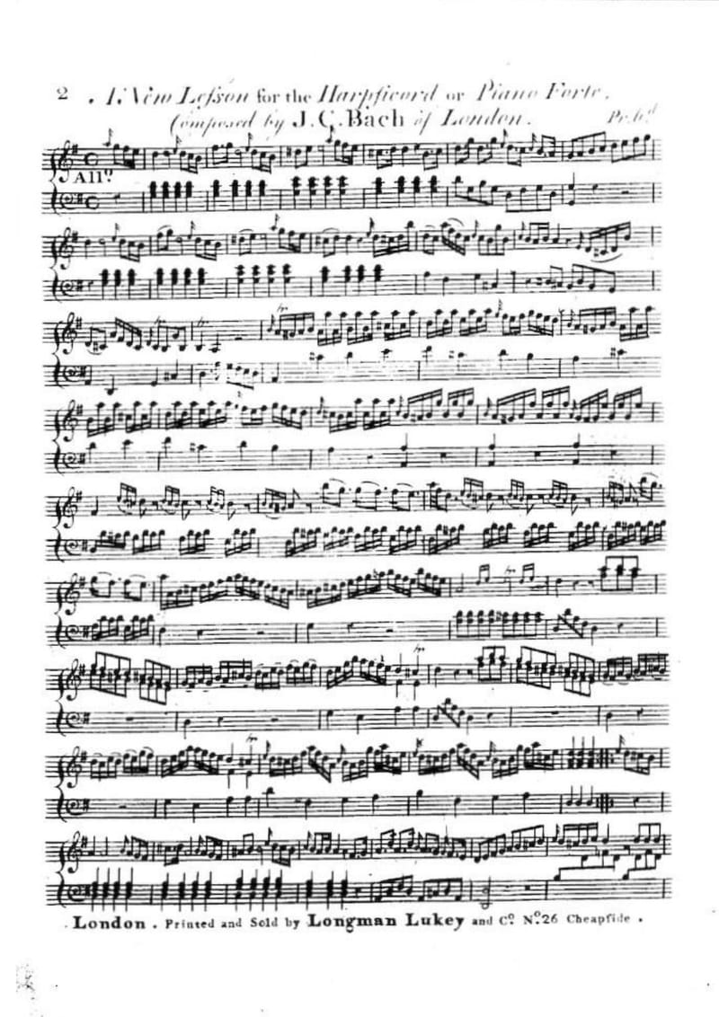 Preview of Keyboard Sonata in G major, W.A 10b