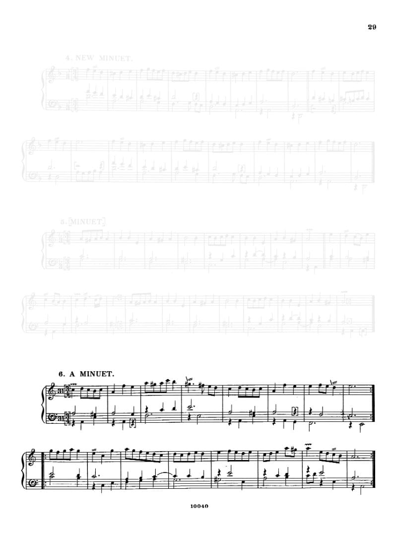 Preview of Minuet in A minor