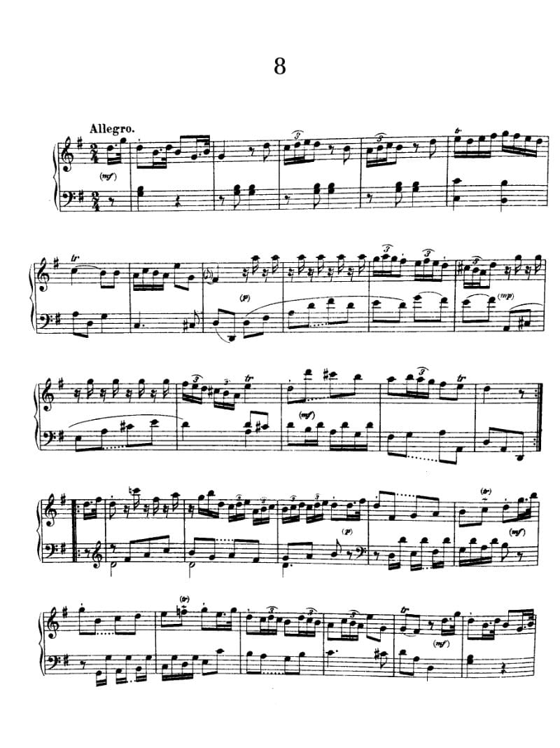 Preview of Keyboard Sonata in G major