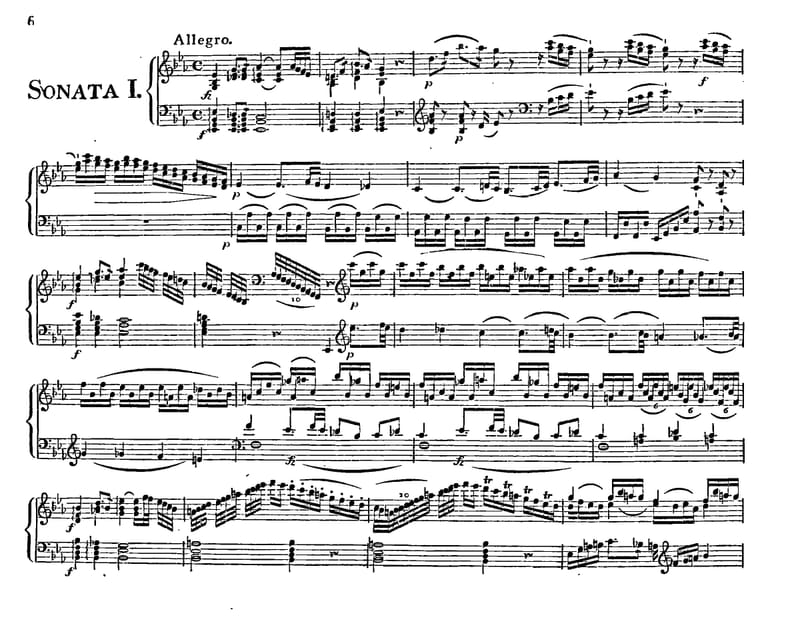 Preview of Keyboard Sonata in E-flat major