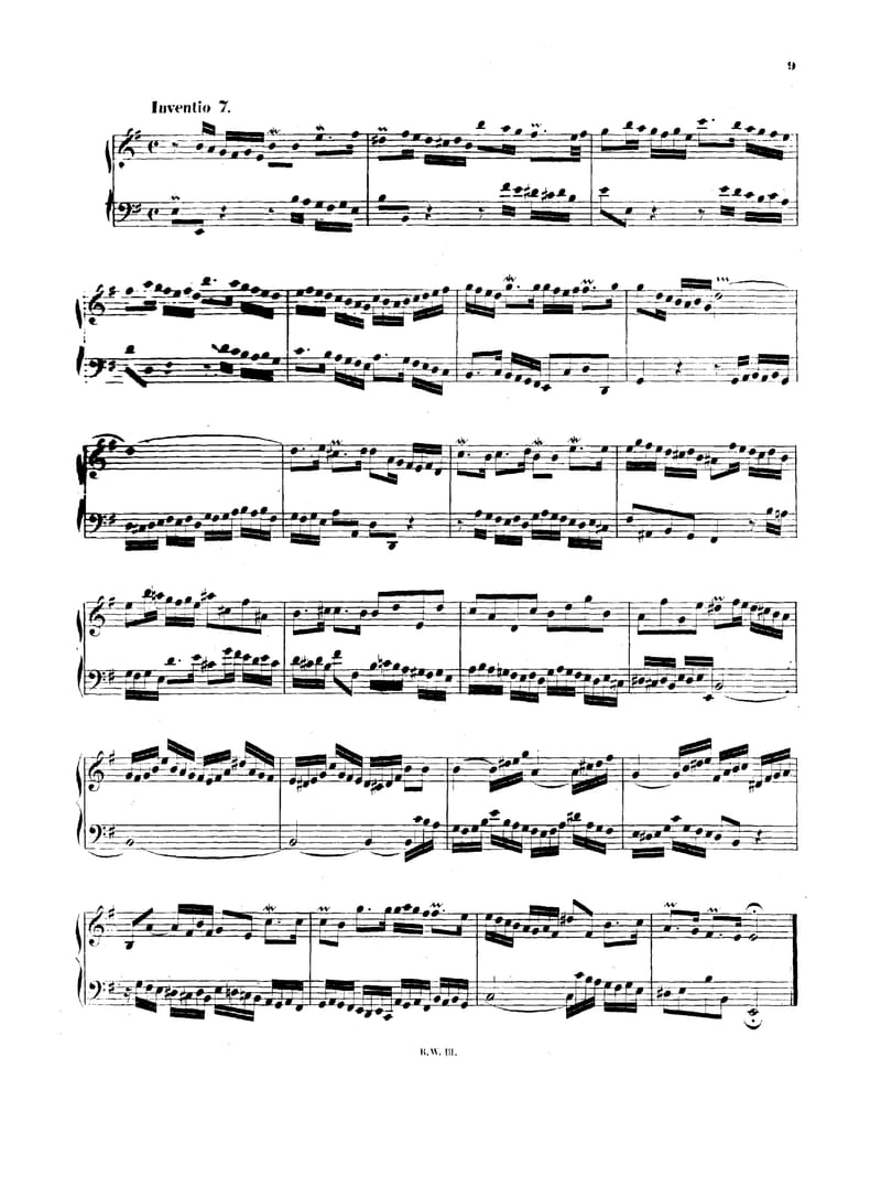 Preview of Invention No. 7 in E Minor