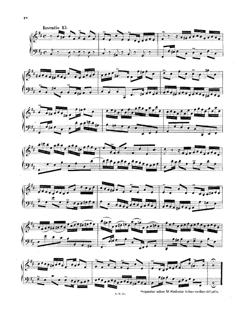 Preview of Invention No. 15 in B minor