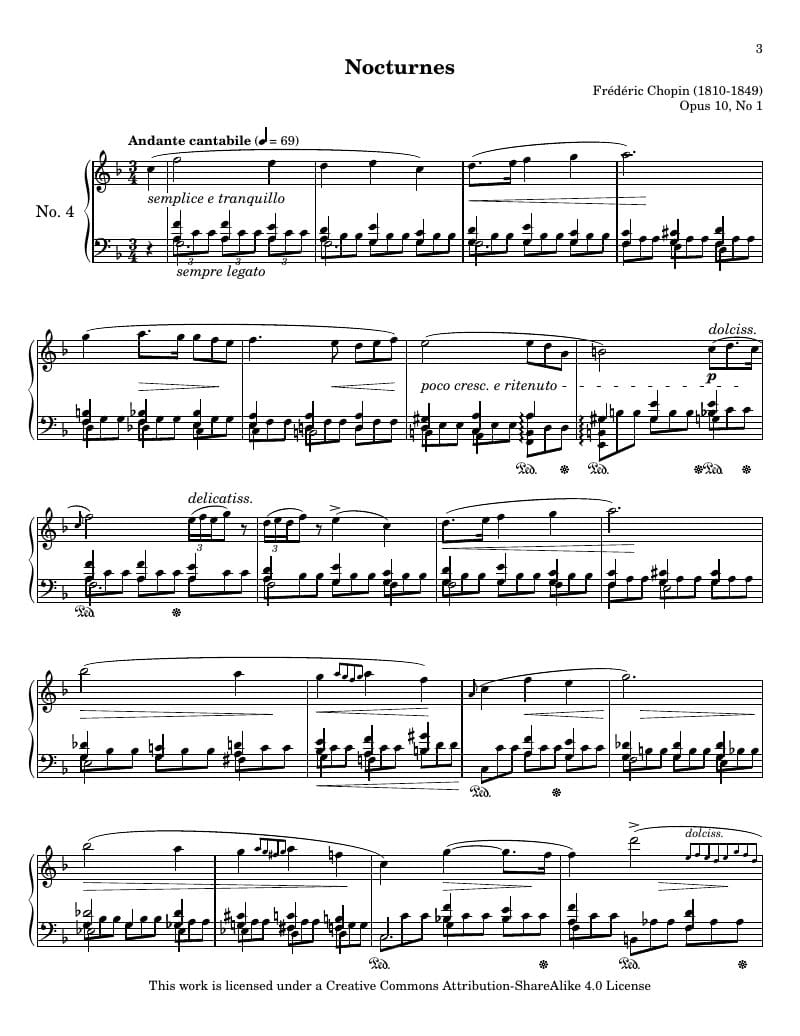 Preview of Nocturne in F Major