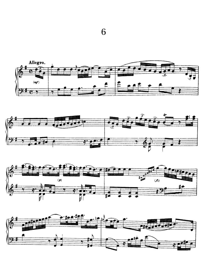 Preview of Keyboard Sonata in G major