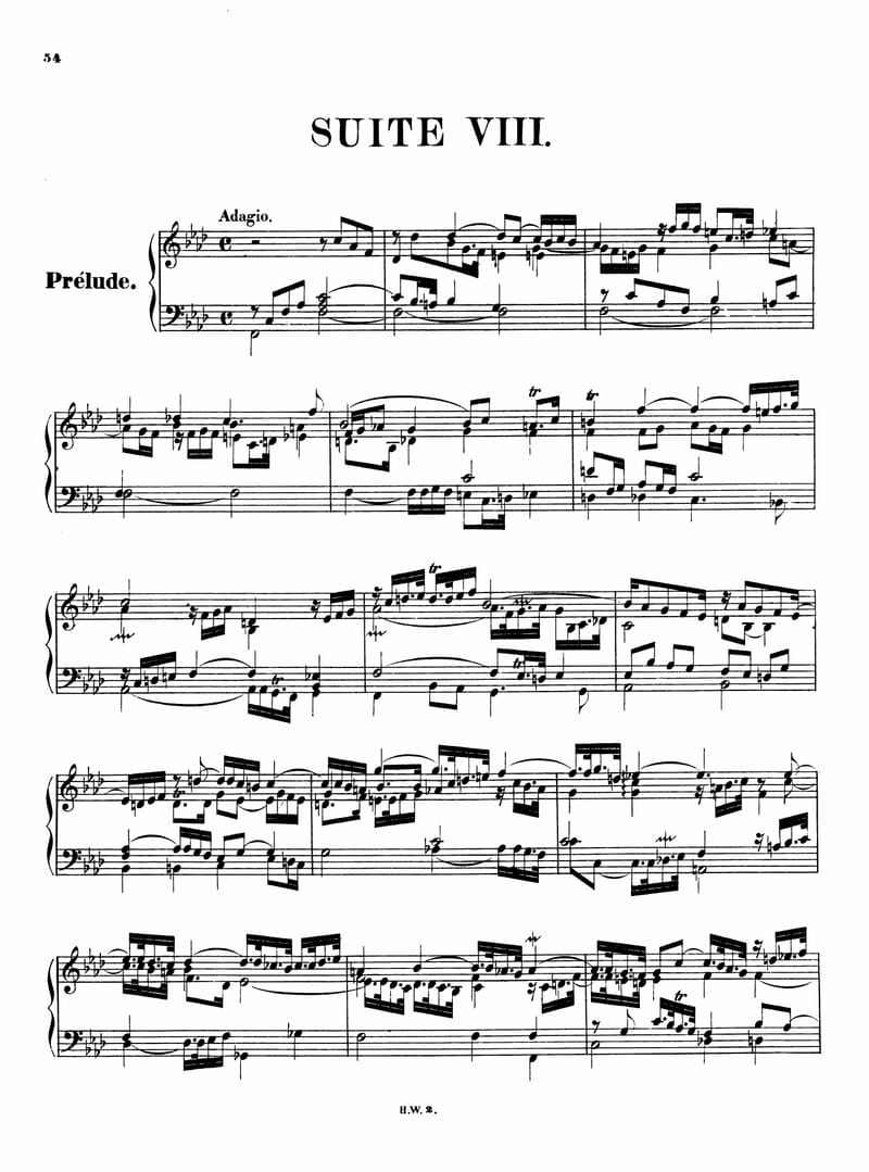 Preview of Keyboard Suite No. 8 in F Minor, HWV 433