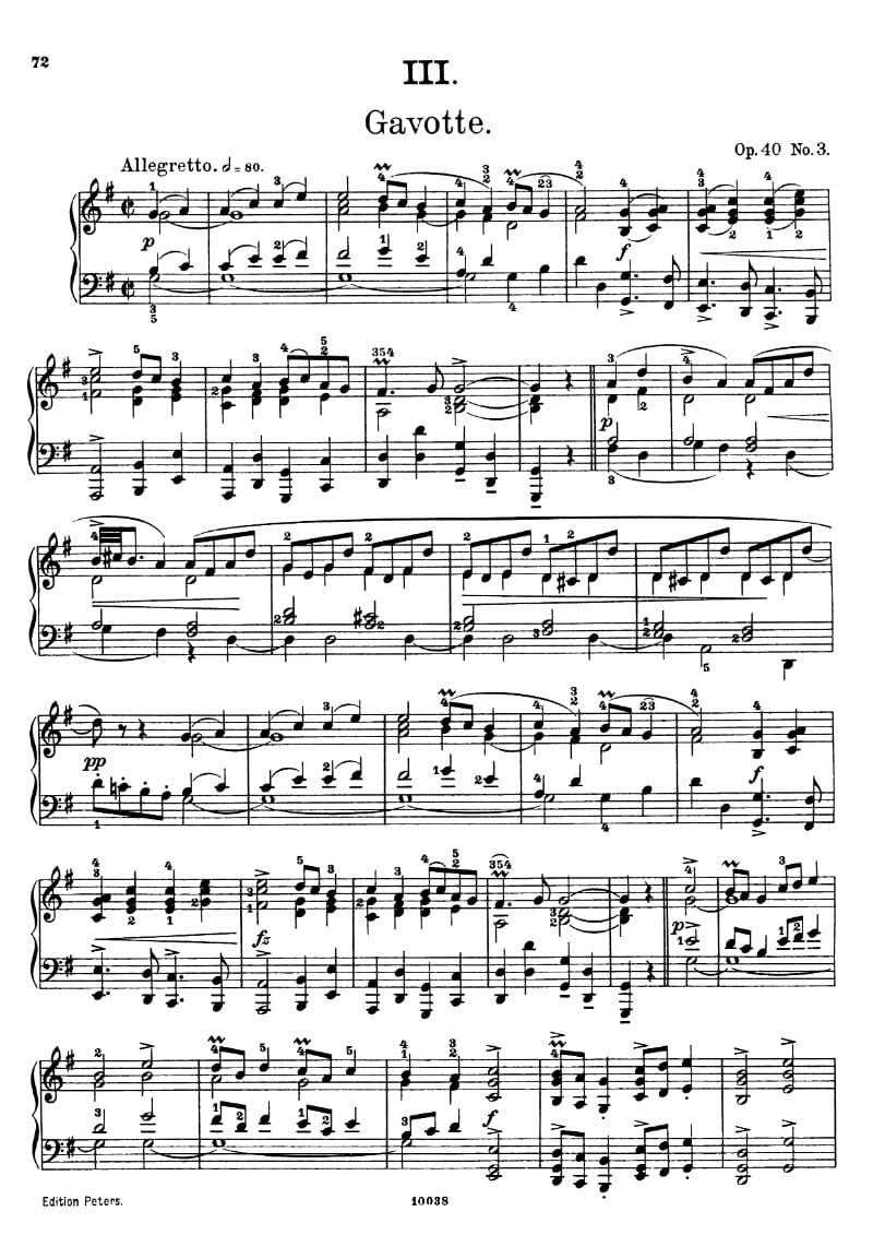 Preview of Holberg Suite: Gavotte