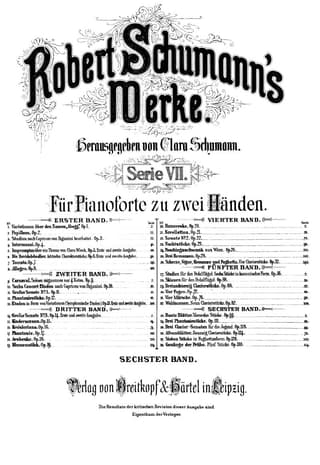 Bunte Blätter by Robert Schumann